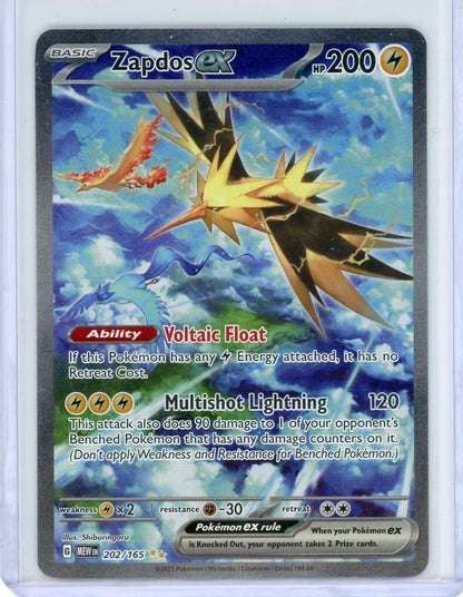 Zapdos ex Pokémon 151 Special Illustration Rare #202/165