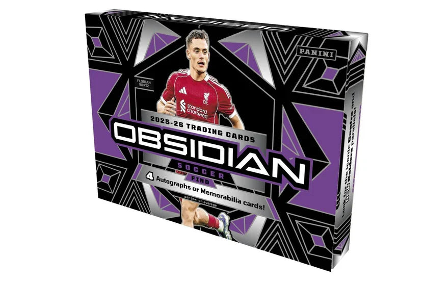2025-26 Panini Obsidian Soccer Hobby 12 Box Case