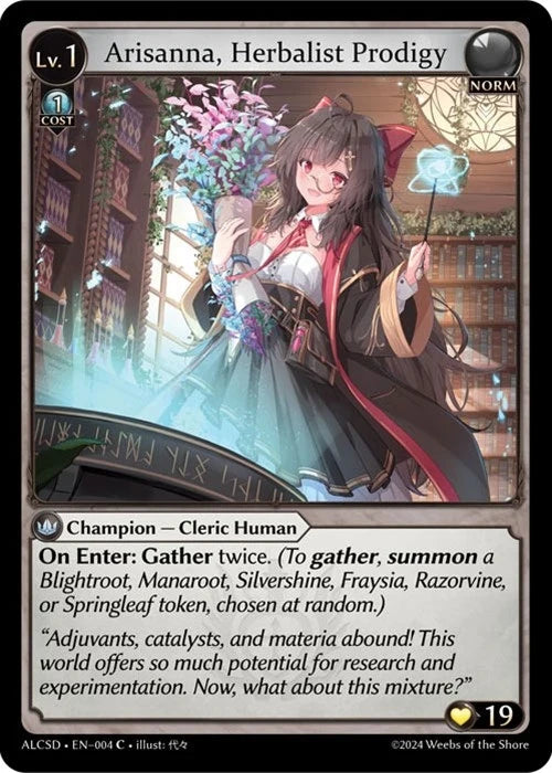 Arisanna, Herbalist Prodigy (004) (Alchemical Revolution Starter Decks) (ALCSD)