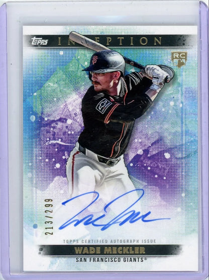 Wade Meckler 2024 Topps Inception Rookie Autograph #'d 213/299