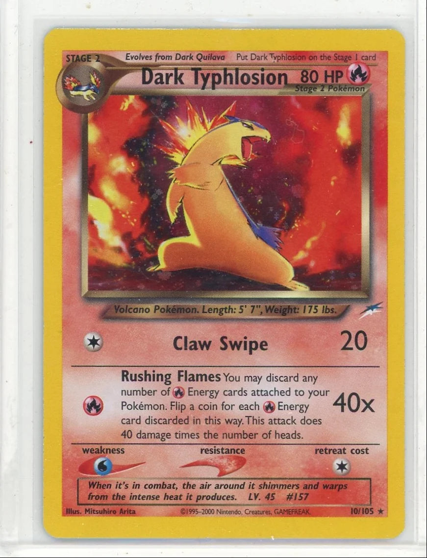 Dark Typhlosion 2000 Pokemon Neo Destiny holo #10/105 LP