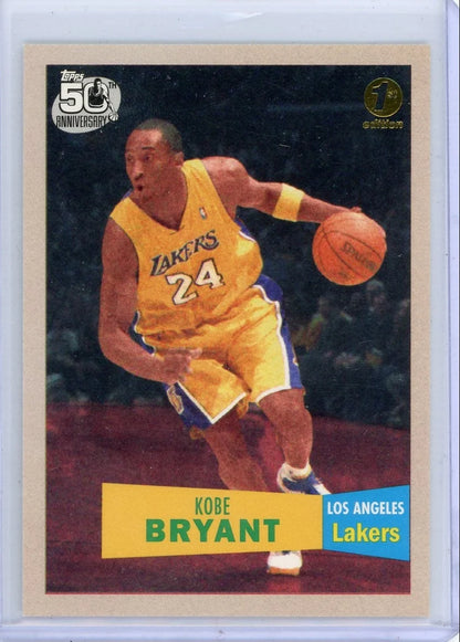 Kobe Bryant 2007 Topps 50th Anniversary 1st Edition #'d 036/119