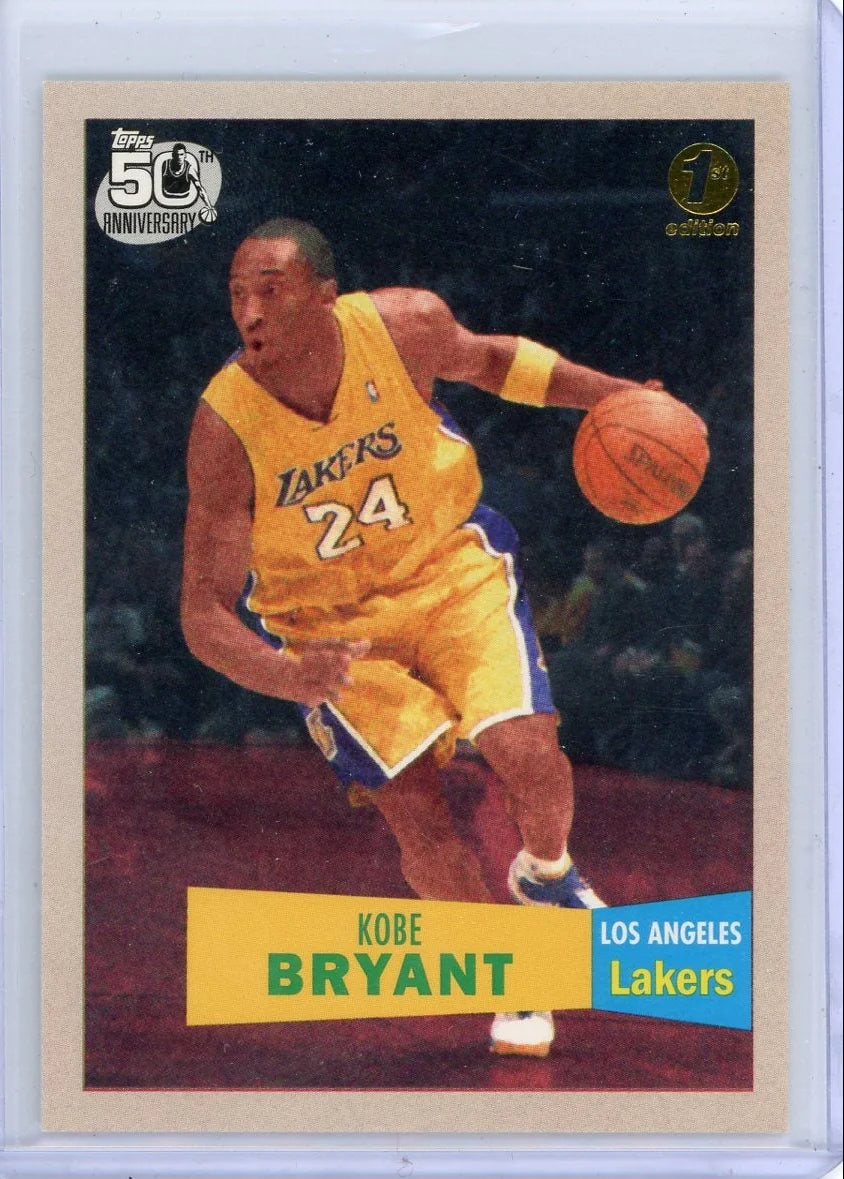 Kobe Bryant 2007 Topps 50th Anniversary 1st Edition #'d 036/119
