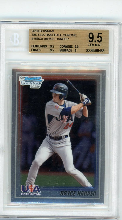 Bryce Harper 2010 1st Bowman Chrome BGS 9.5