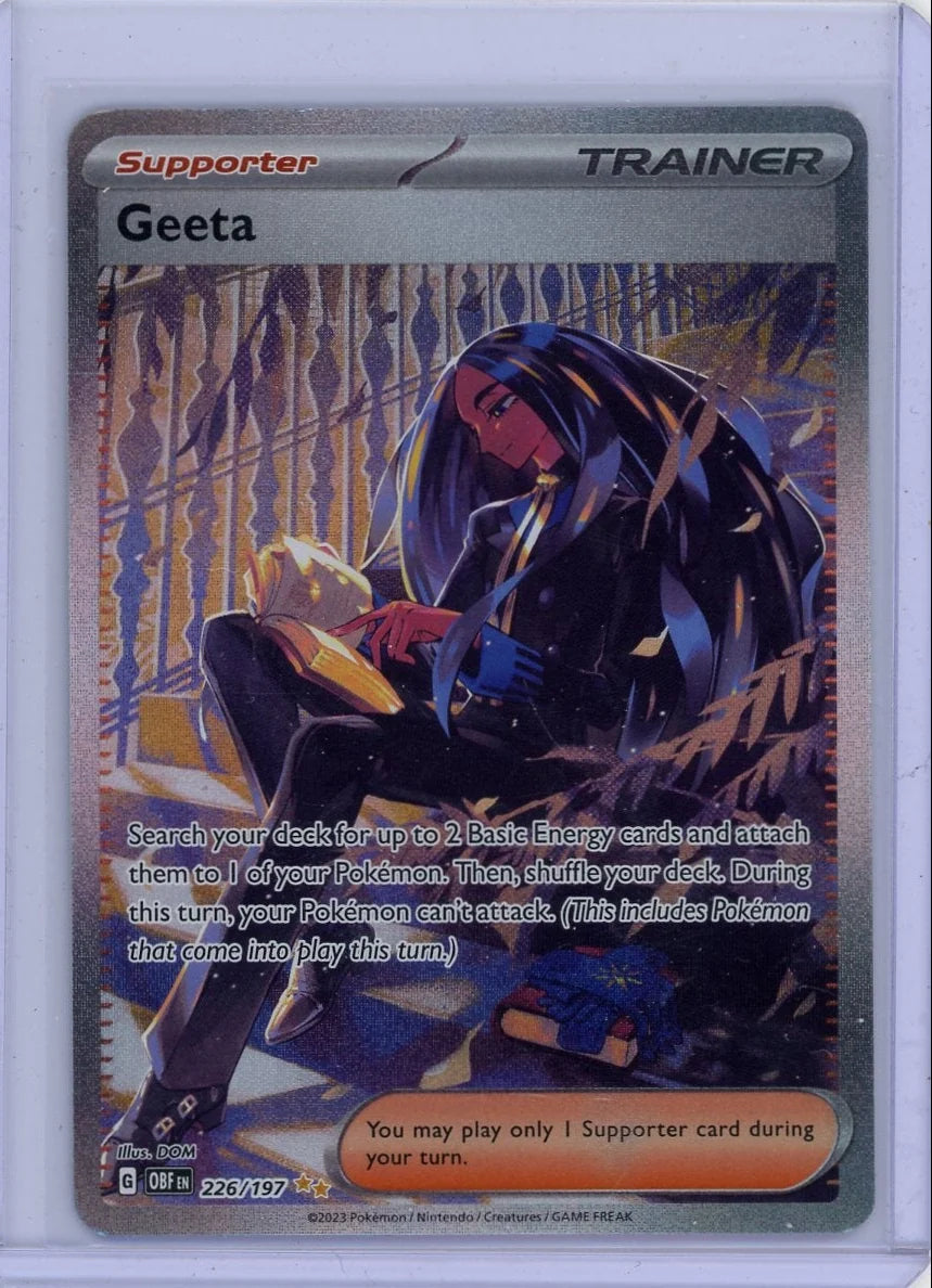 Geeta Trainer 2023 Pokemon rare holo 226/197