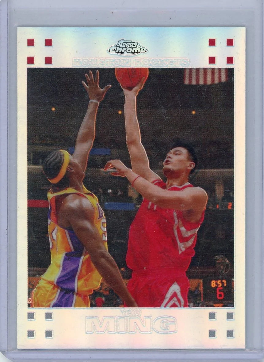 Yao Ming 2007 Topps Chrome refractor #'d 421/999