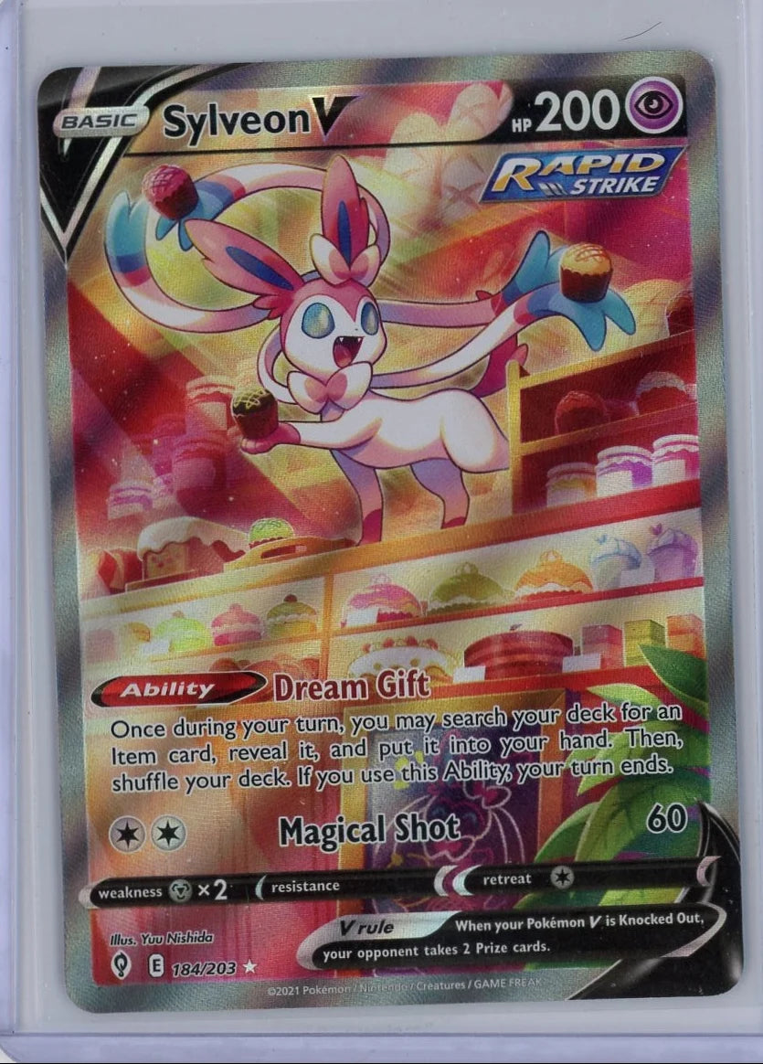 Sylveon V Pokémon Evolving Skies Alternate Full Art #184/203