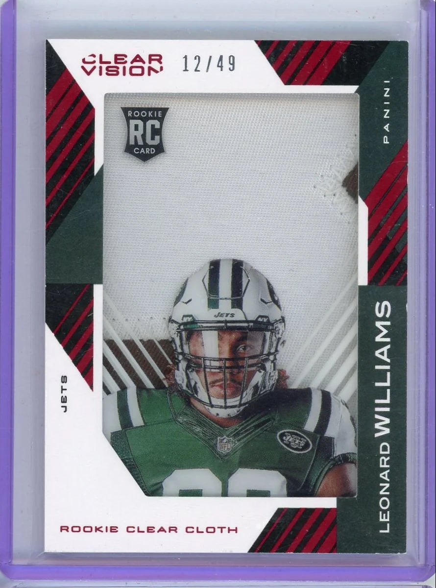 Leonard Williams 2015 Panini Clear Vision RC #'d 12/49