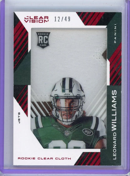 Leonard Williams 2015 Panini Clear Vision RC #'d 12/49