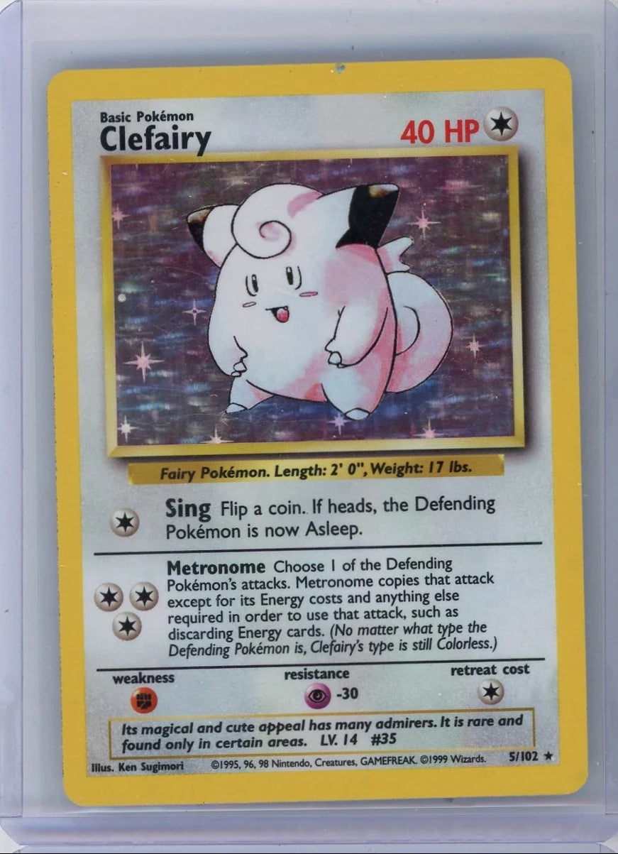 Clefairy Pokémon Base Set Holo #5/102