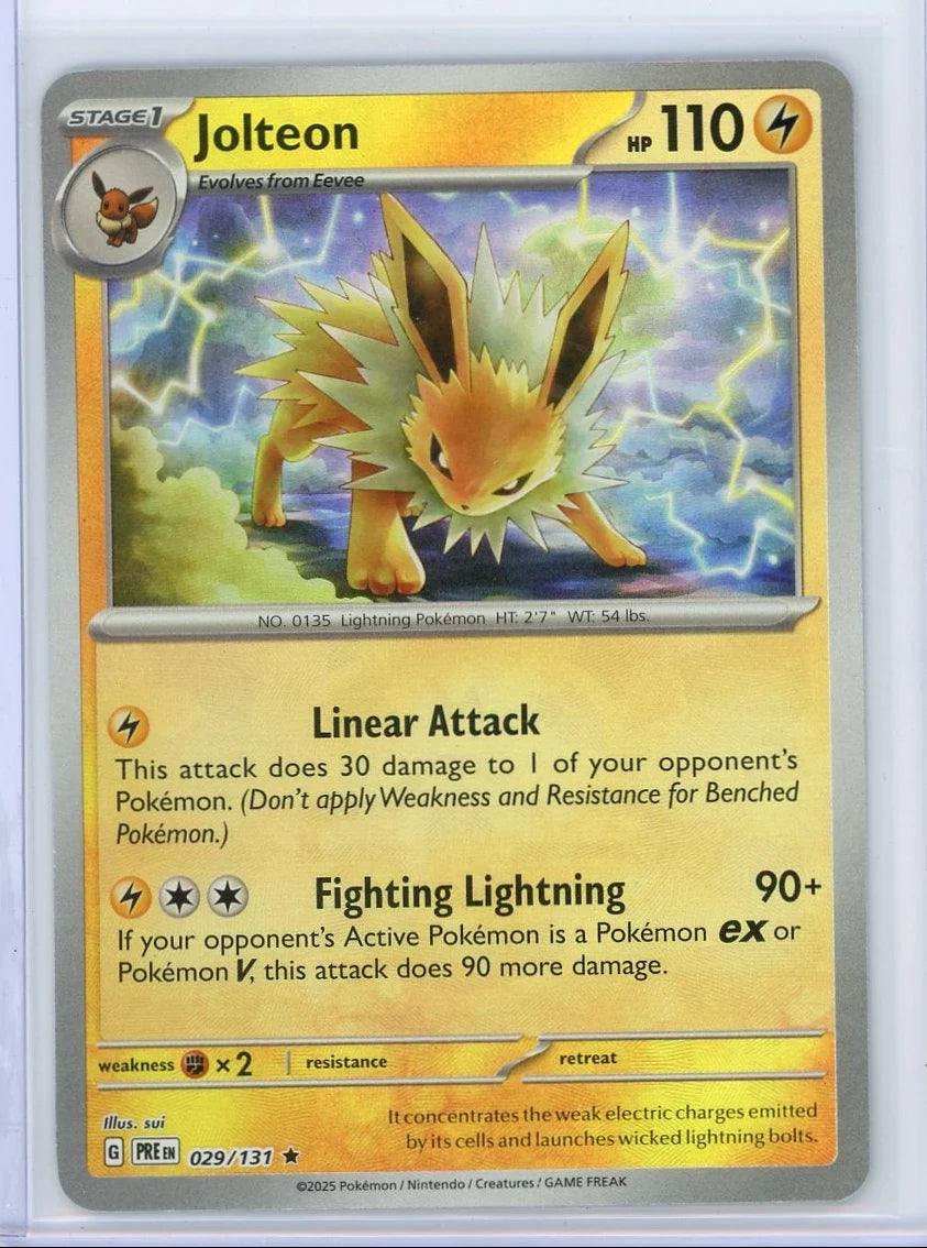 Jolteon Pokémon Prismatic Evolutions Masterball #029/131