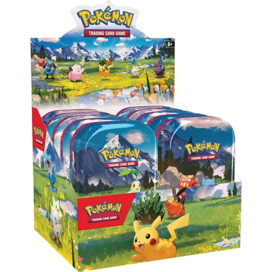 Pokémon Mega Evolution Ascended Heroes 10 Mini Tin Display