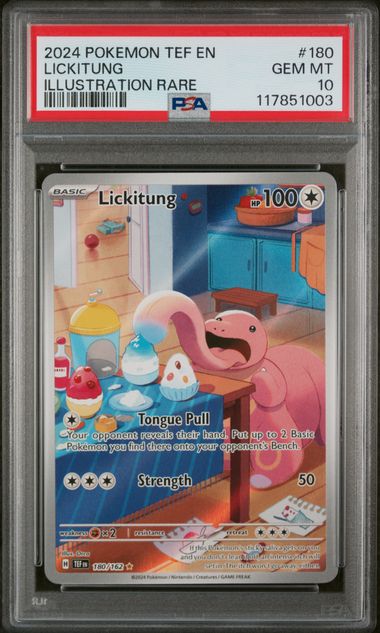 Lickitung Pokémon Temporal Forces Illustration Rare #180/162 PSA 10