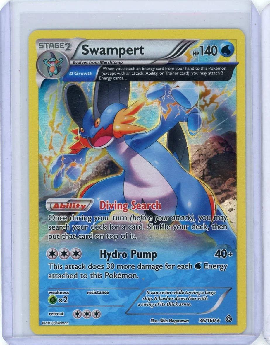Swampert Pokémon Primal Clash Holo #36/160