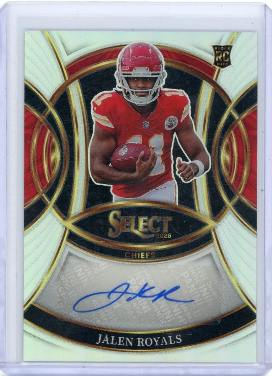 Jalen Royals 2025 Panini Select Signatures autograph rookie card silver prizm