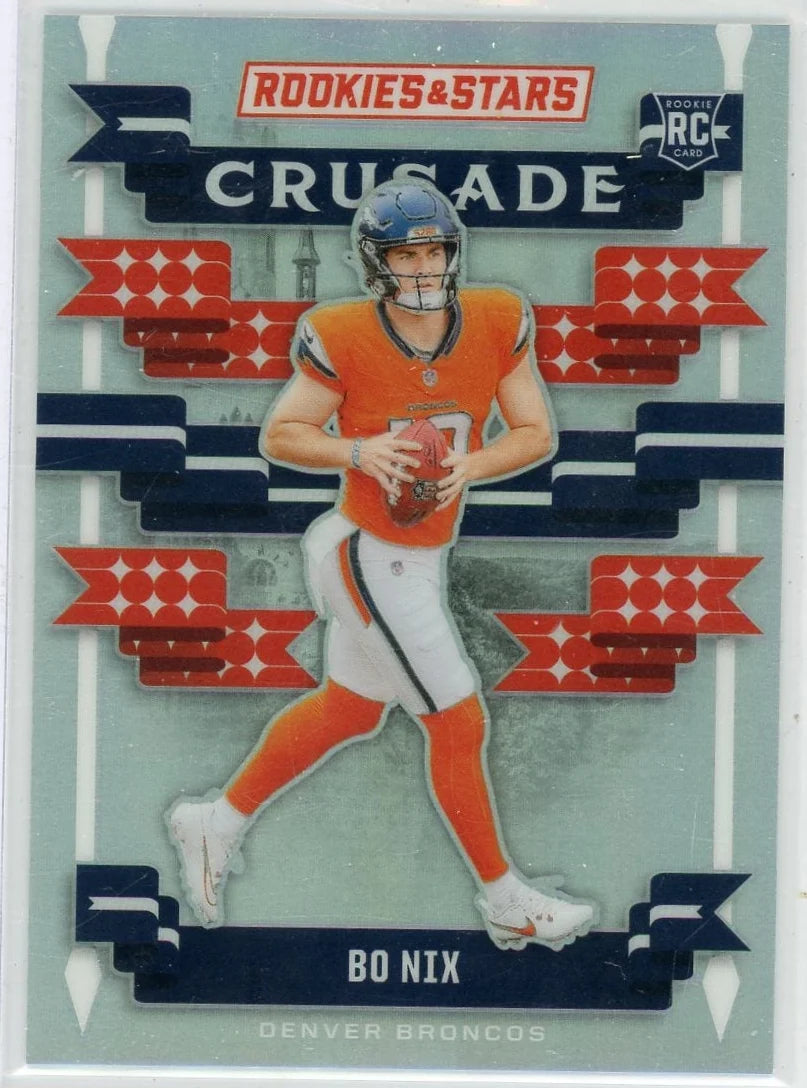 Bo Nix 2024 Panini Rookies & Stars Crusade Silver