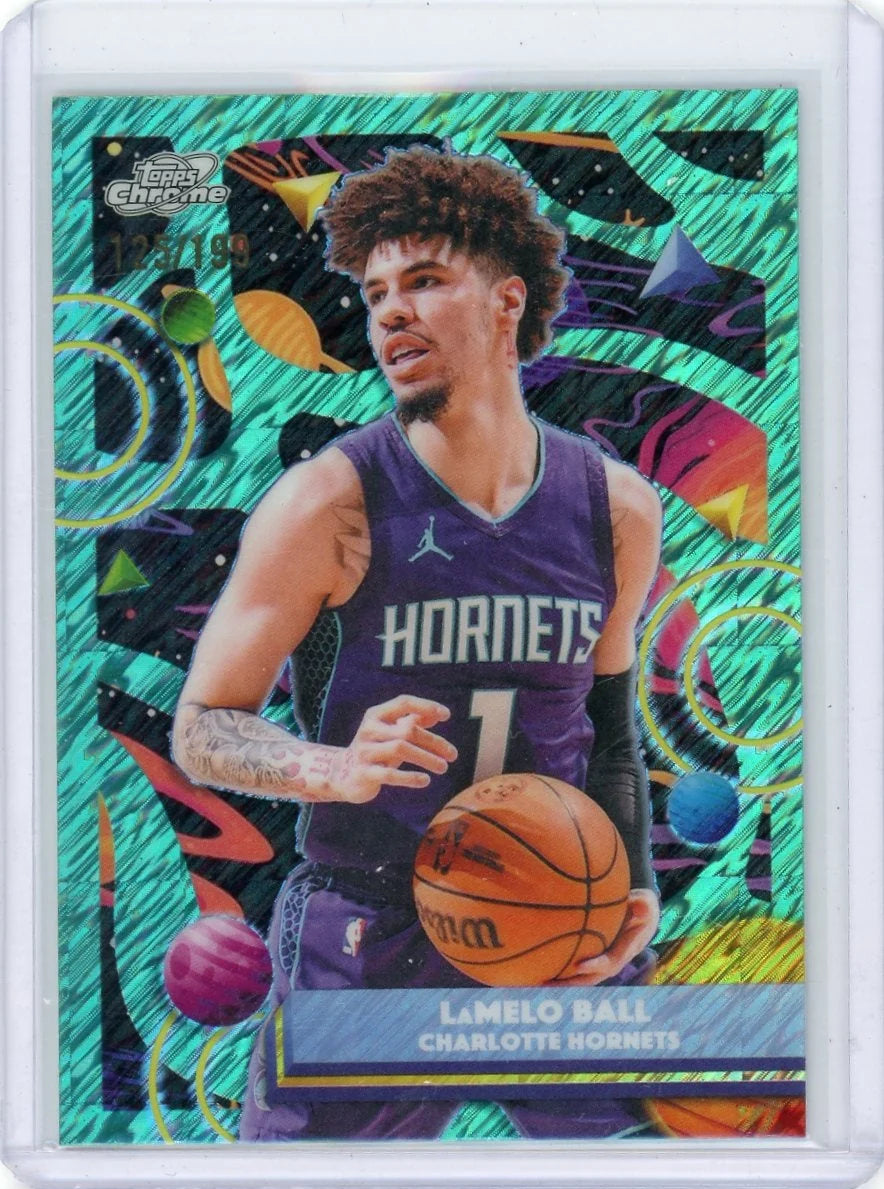 LaMelo Ball 2025-26 Topps Chrome Cosmic Aqua Equinox Refractor #'d 125/199