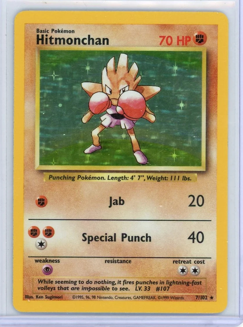 Hitmonchan Pokémon Base Set Holo #7/102