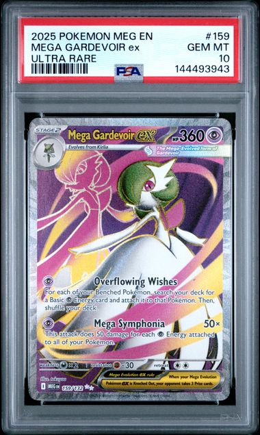 Mega Gardevoir 2025 Pokémon Mega Evolution #159/132 PSA 10