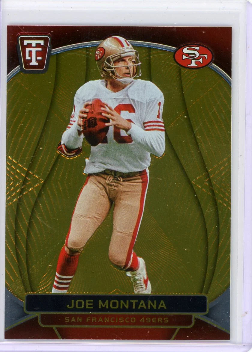 Joe Montana 2024 Panini Totally Certified Gold Mirror #'d 03/10