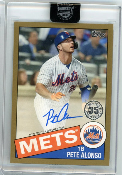 Pete Alonso 2020 Topps 35th Anniversary Auto #'d 30/50