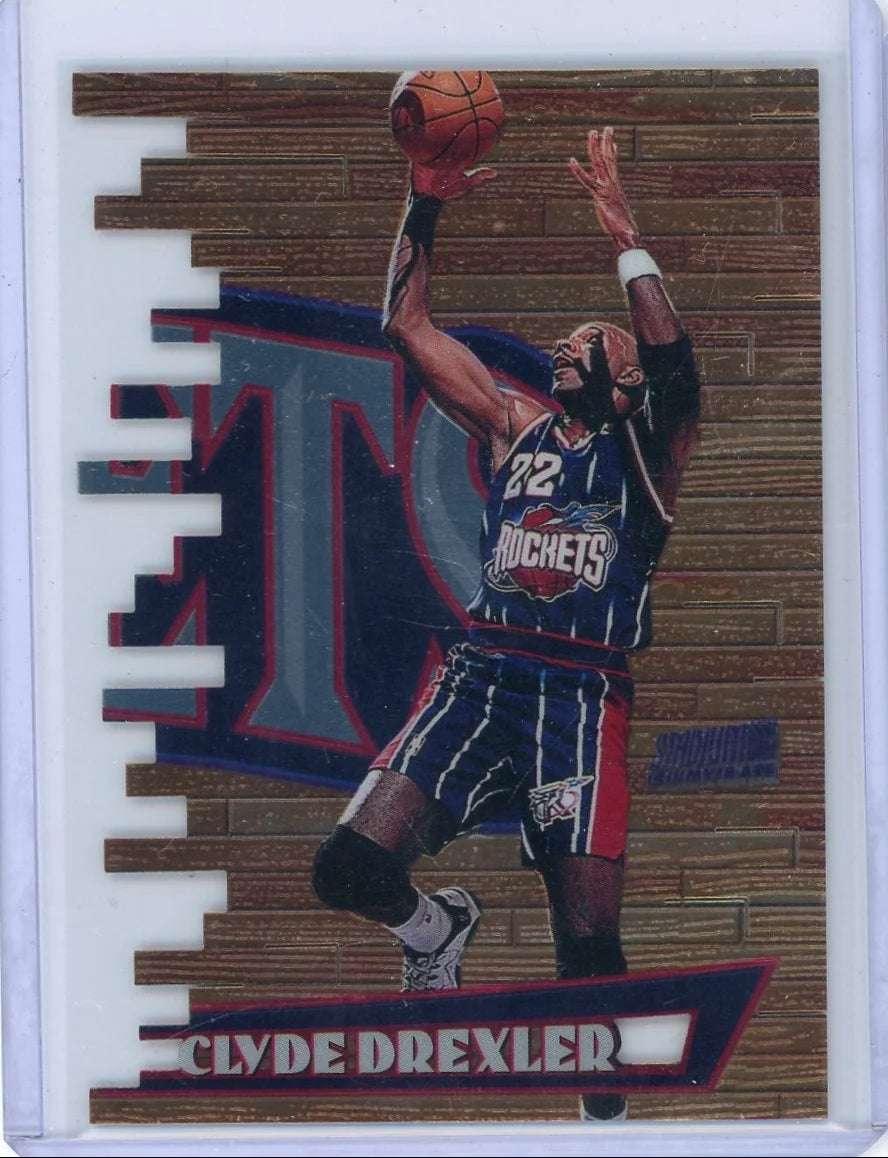 Clyde Drexler 1997 Topps Stadium Club Triumvirate Tri-Quotient #T6C