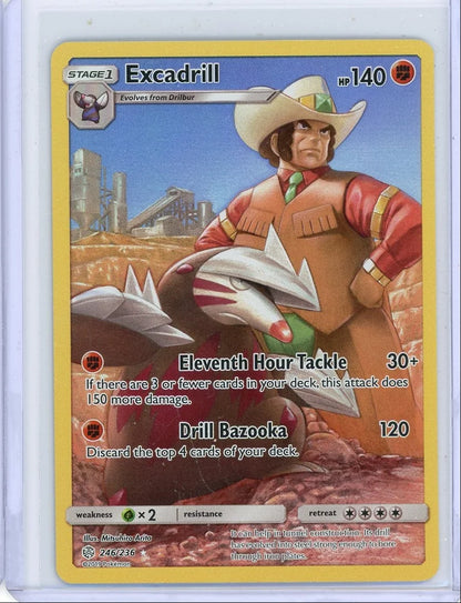 Excadrill Pokémon Cosmic Eclipse Secret Rare #246/236