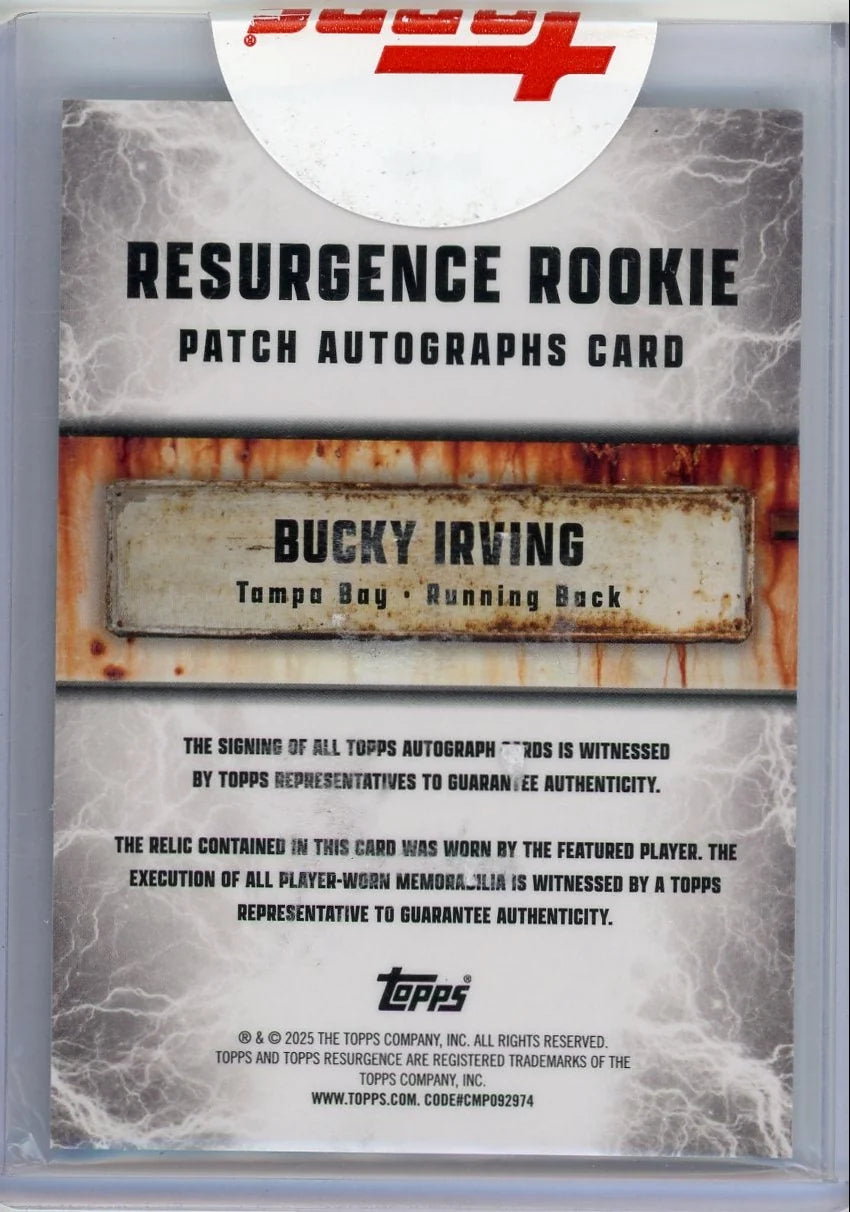 Bucky Irving 2024 Topps Resurgence RPA (sealed)