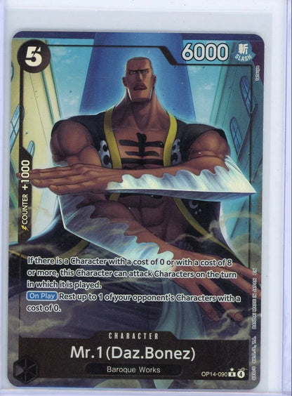 Mr. 1 (Daz.Bonez) One Piece The Azure Sea's Seven Alternate Art #OP14-090