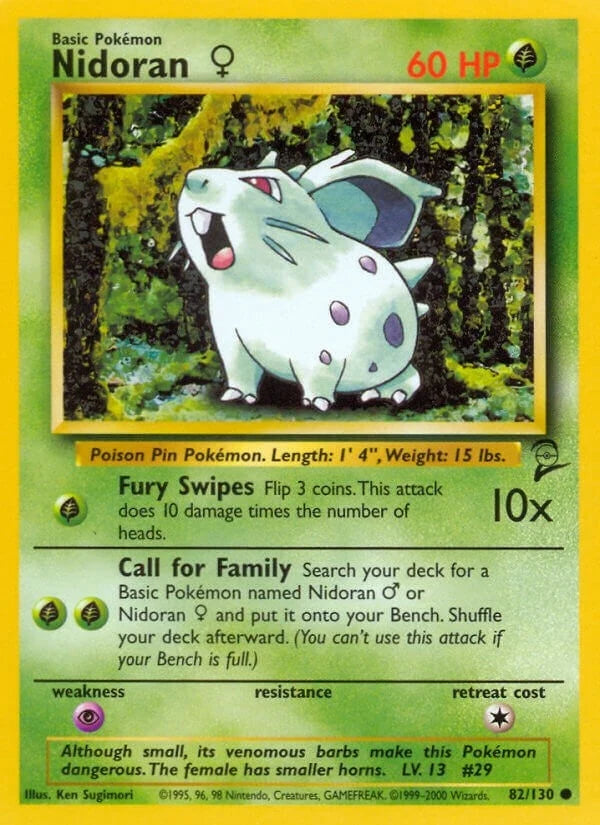 Nidoran F (082/130) (Base Set 2) (BS2)