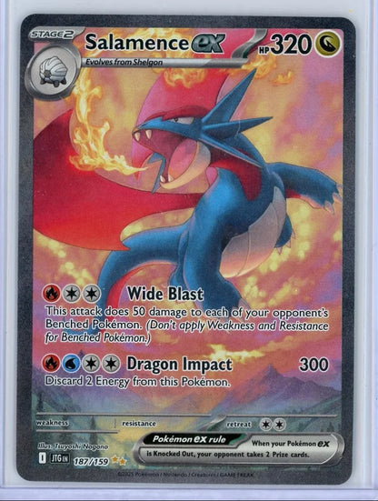 Salamence ex Pokémon Journey Together Special Illustration Rare #187/159