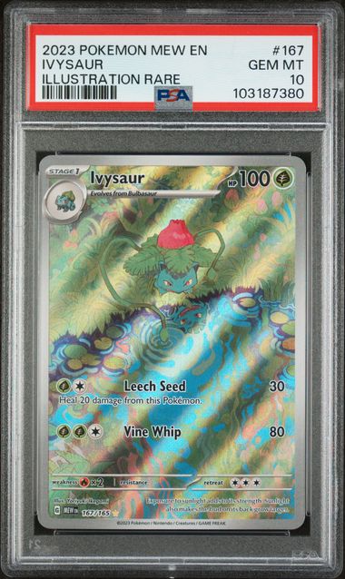 Ivysaur Pokémon 151 Illustration Rare #167/165 PSA 10