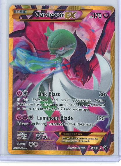 Gardevoir EX Pokémon XY Steam Siege Gold Secret Rare #116/114
