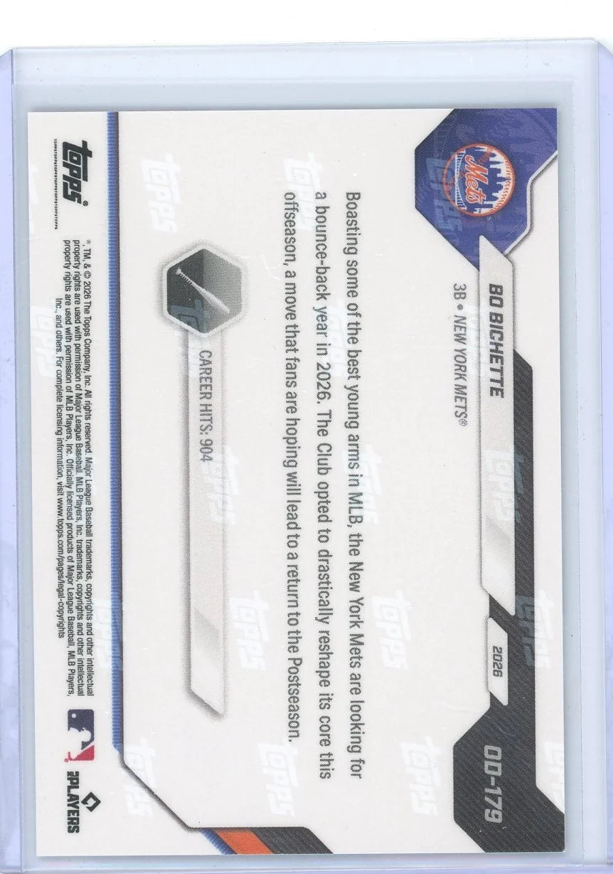 Bo Bichette 2026 Topps Now Opening Day Gold Foil #'d 16/50