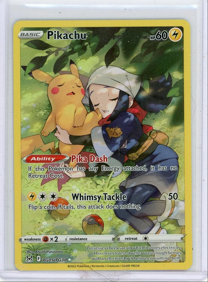 Pikachu Pokémon Lost Origin Ultra Rare #TG05/TG30