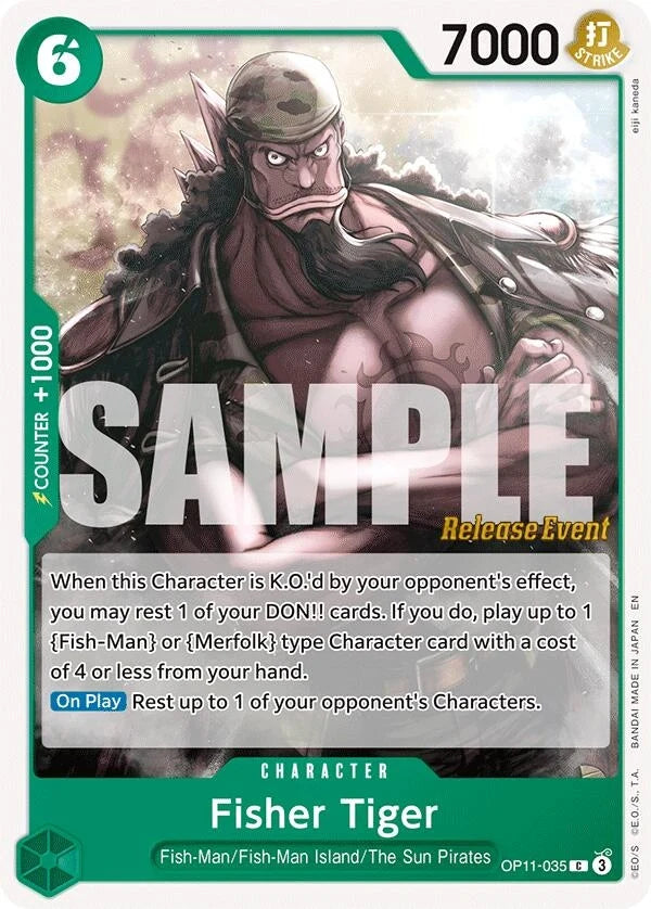 Fisher Tiger (OP11-035) (A Fist of Divine Speed Release Event Cards) (OP11 RE)