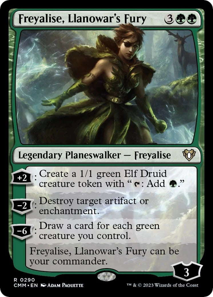 Freyalise, Llanowar's Fury (290) (Commander Masters)