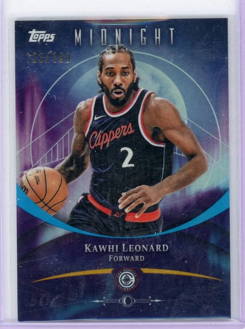 Kawhu Leonard 2025 Topps Midnight #'d 123/149