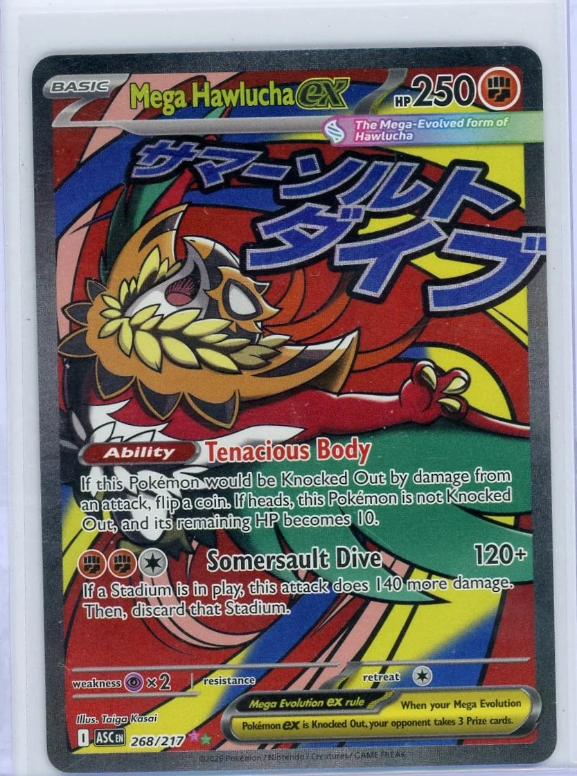 Mega Hawlucha EX Pokémon Ascended Heroes Alt Art #268/217