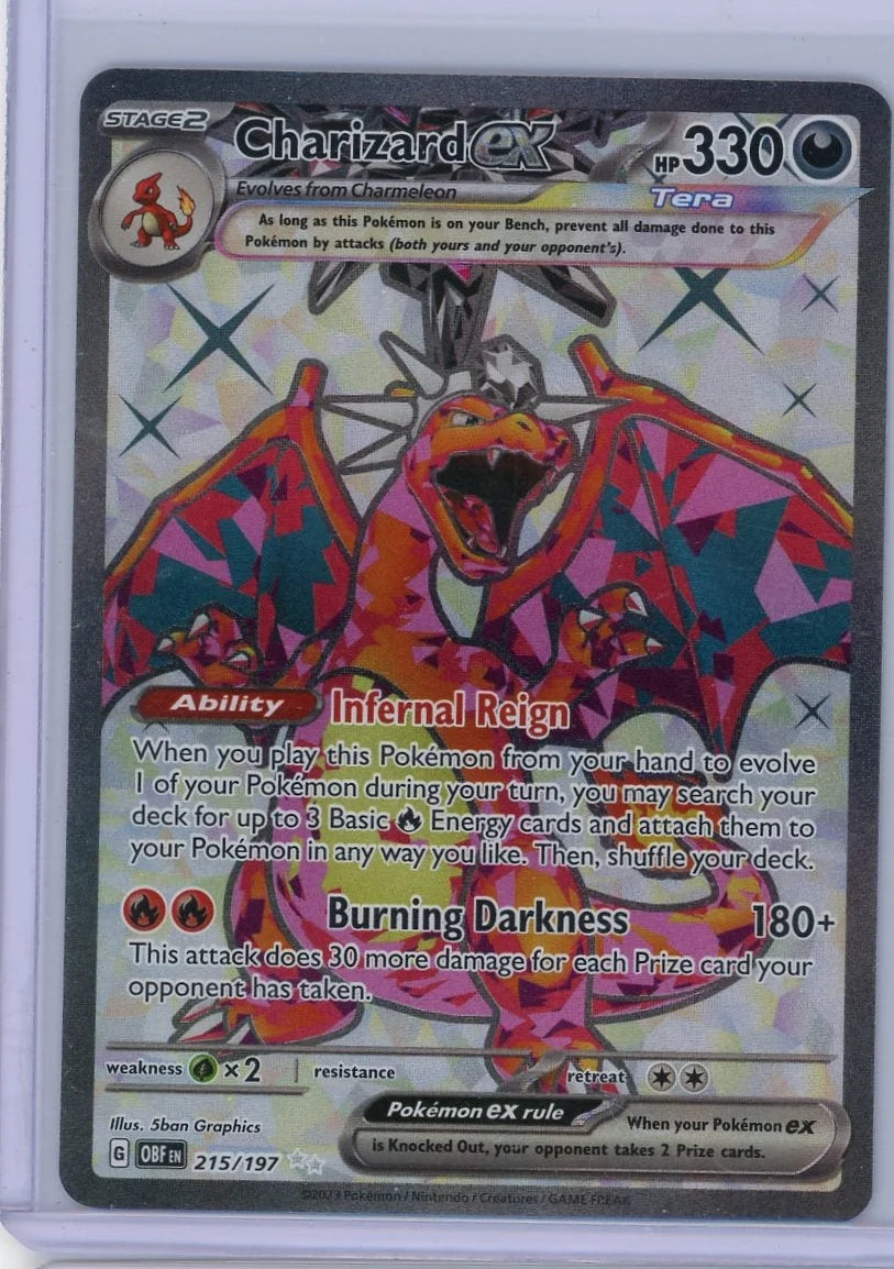Charizard ex Pokémon Obsidian Flames Full-Art #215/197