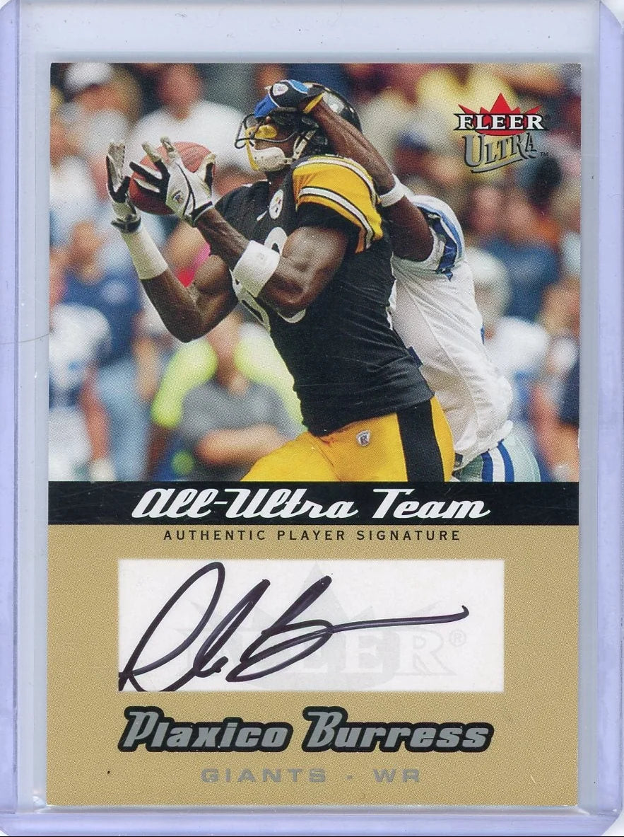 Plaxico Burress 2005 Fleer Ultra All-Ultra Team Autograph #'d 06/25