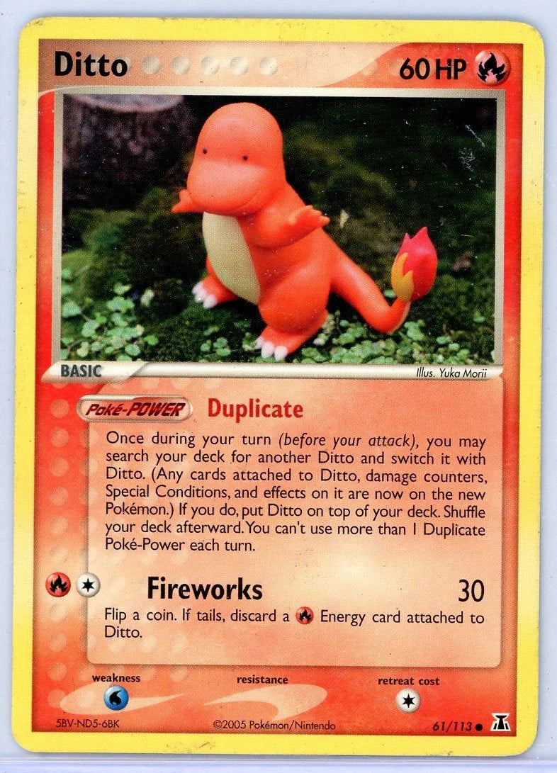 Ditto (Charmander) 2005 Pokémon Delta Species non holo #61/113 MP