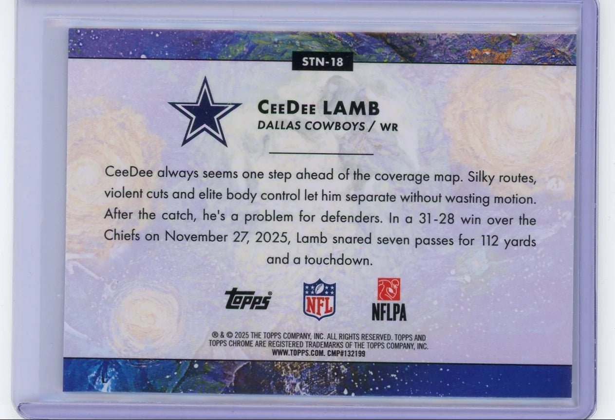 CeeDee Lamb 2025 Topps Chrome Cosmic Stars of the Night