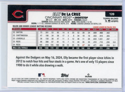 Elly De La Cruz 2025 Topps Gilded #'d to /75
