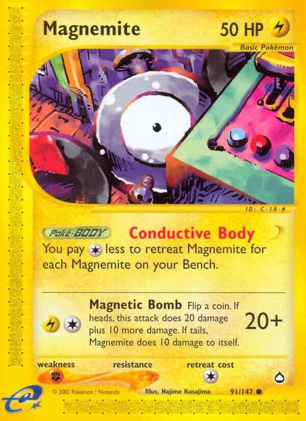 Magnemite (91) (091/147) (Aquapolis) (AQ)
