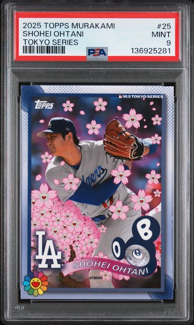 Shohei Ohtani 2025 Topps Murakami Tokyo Series #25 PSA 9