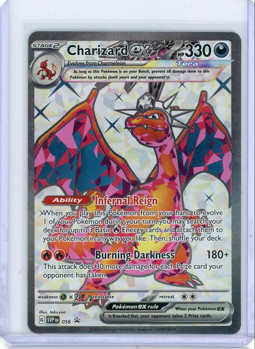 Charizard EX Pokémon Scarlet Violet Black Star Promo #056