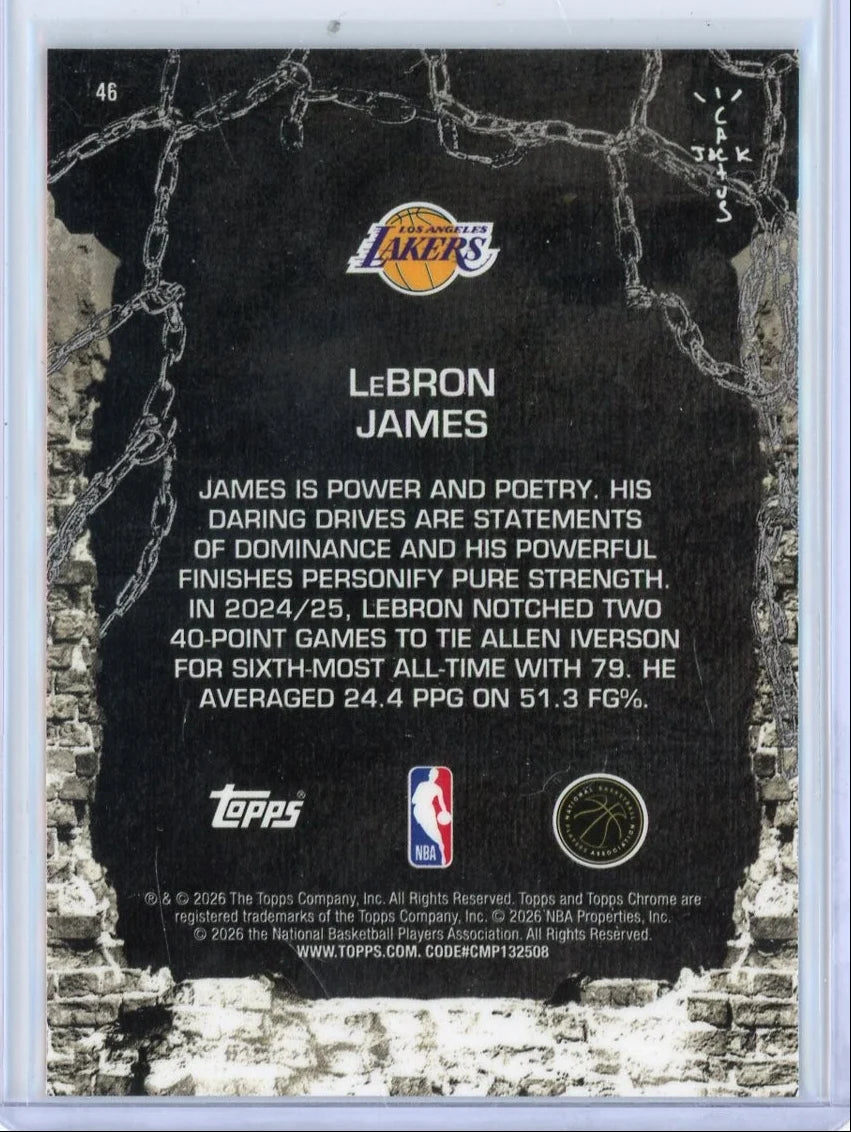 LeBron James 2025-26 Topps Chrome X Cactus Jack #46