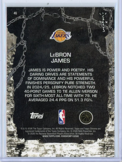 LeBron James 2025-26 Topps Chrome X Cactus Jack #46