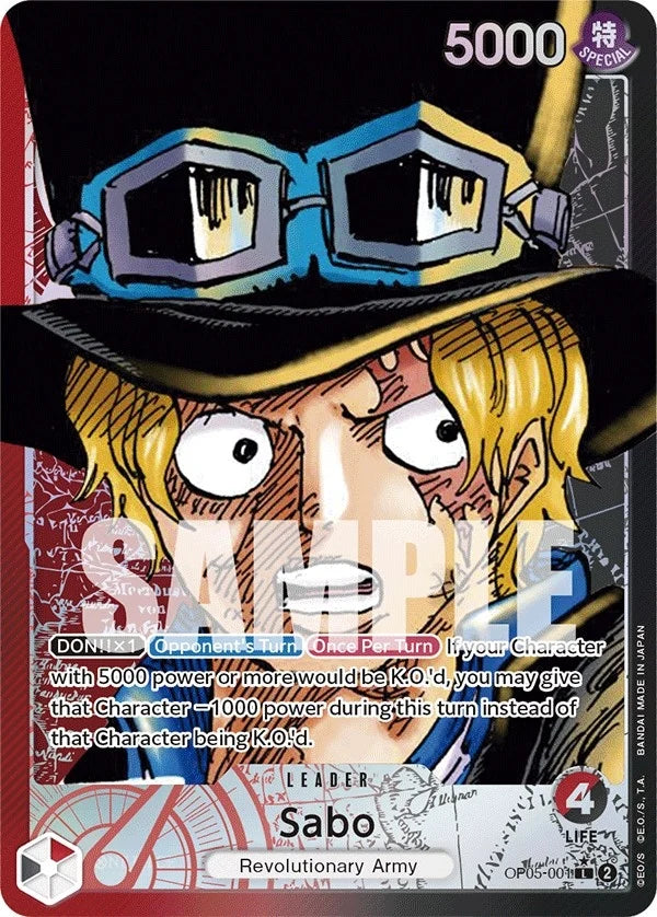 Sabo (001) (Alternate Art) (OP05-001) (Awakening of the New Era) (OP05)
